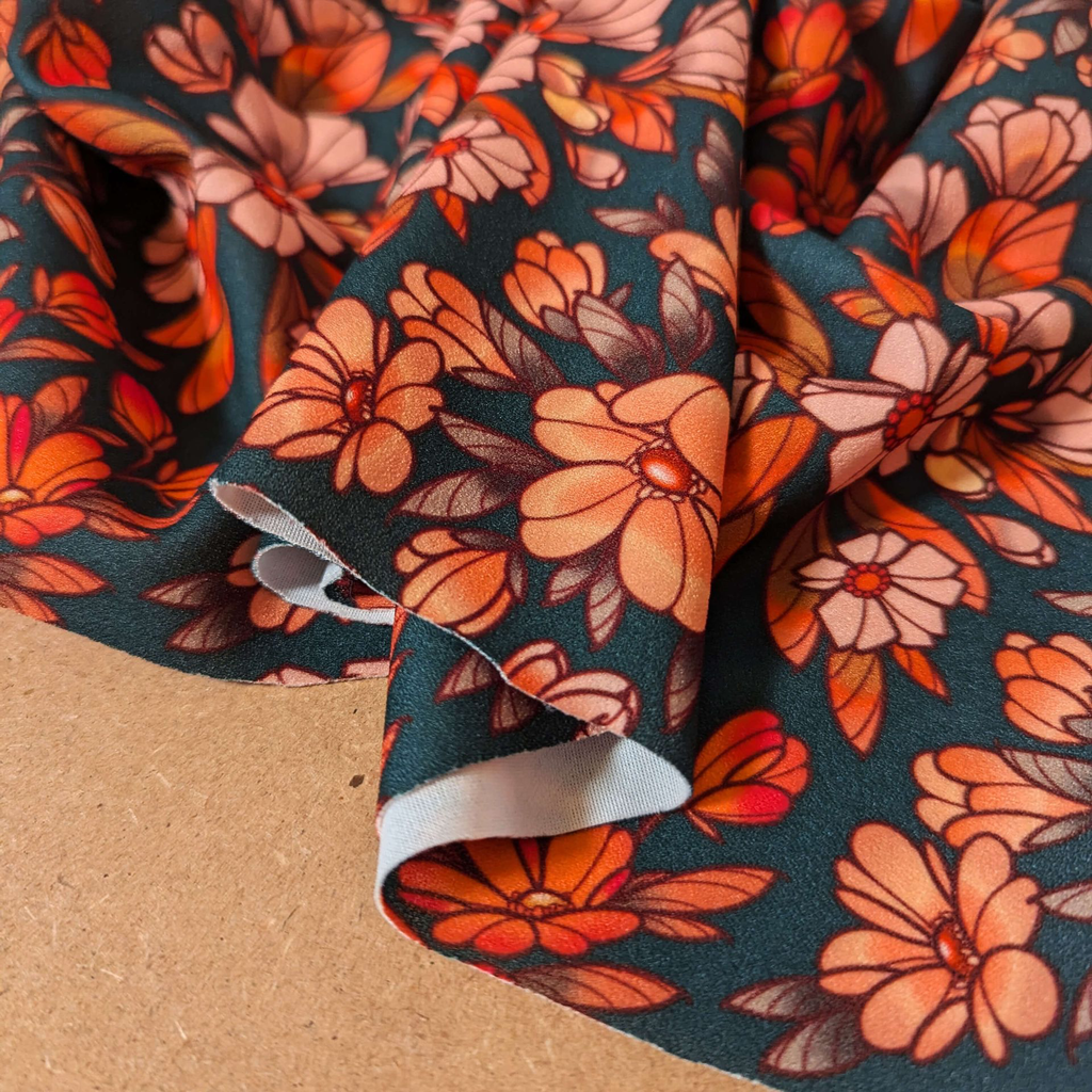 CHERIE EMERAUDE - scuba crepe Avril Fabrics.webp