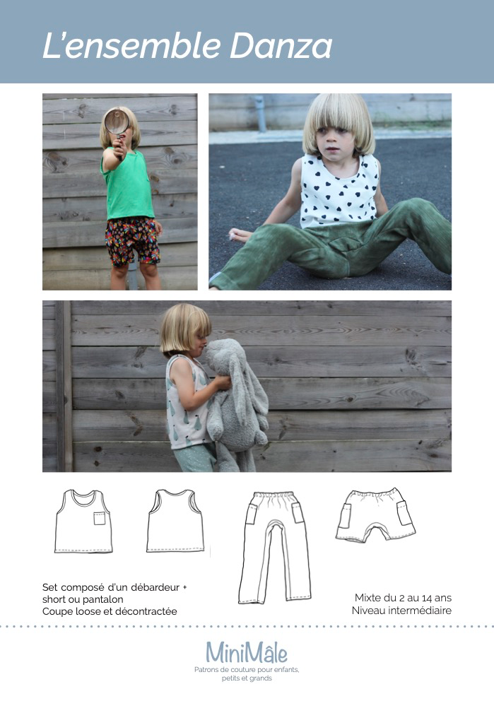 DANZA Débardeur & Pantalon & Short - Pochette