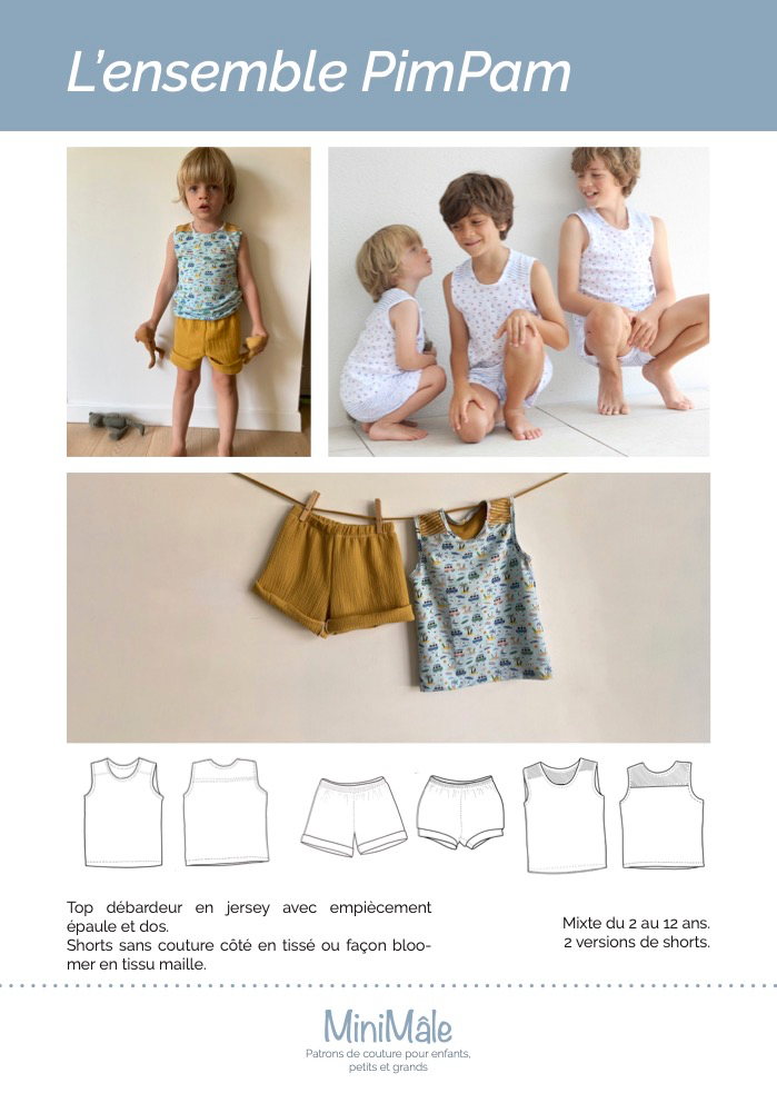 PIMPAM Débardeur & Short & Bloomer - Pochette
