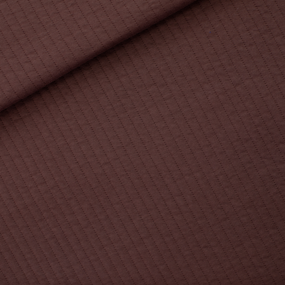 SYAS Wi25 Tricot Matelassé Rum Raisin Brown 20 x 178 cm
