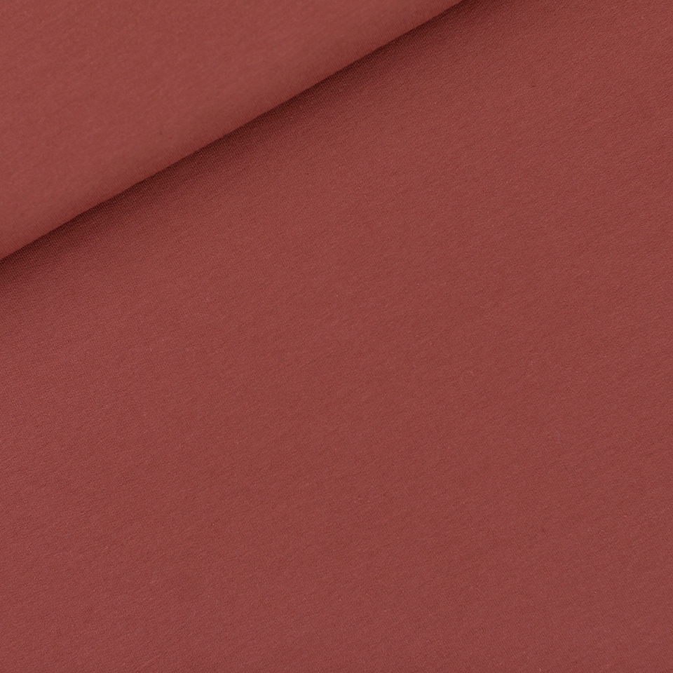 SYAS Au21 French Terry Mahogany Brown 20 x 150 cm