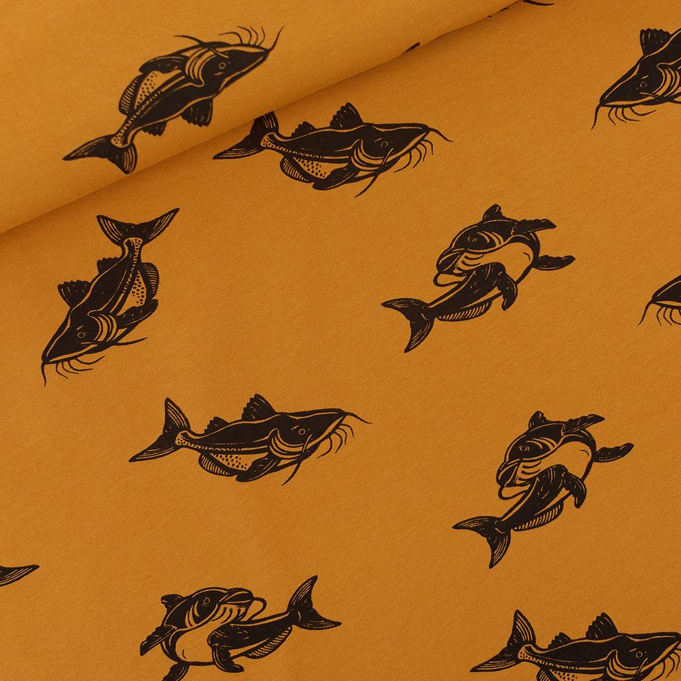 SYAS Wi20 French Terry Carps Dusan Brown 20 x 150 cm