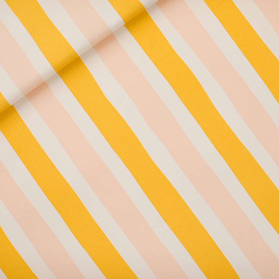 SYAS Su26 Gabardine Verticals Rose Jaune 20 x 150 cm